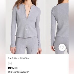 Donni Ribbed Cardi Sweater